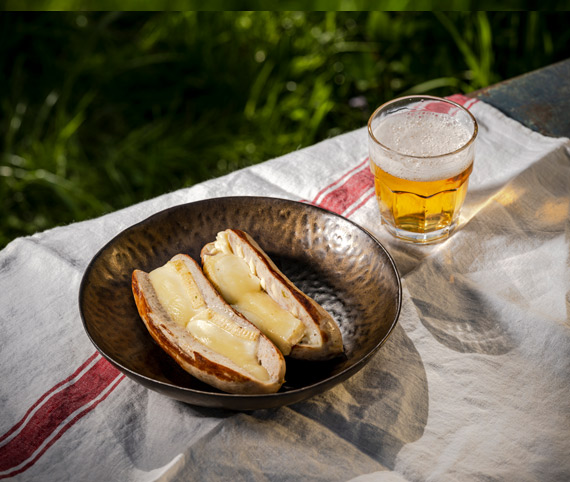 Saucisse blanche cheese lover