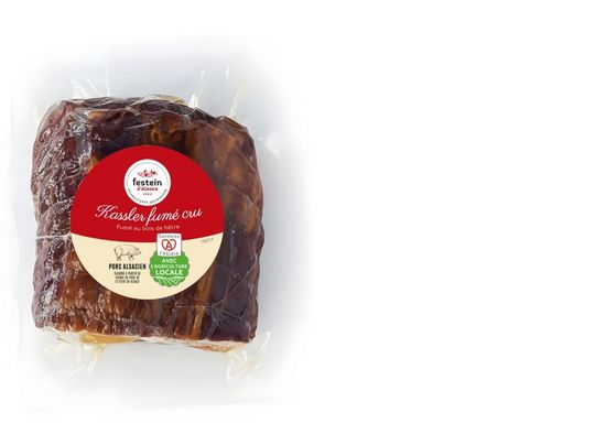 packshot kassler fumé cru recette - festein d'Alsace